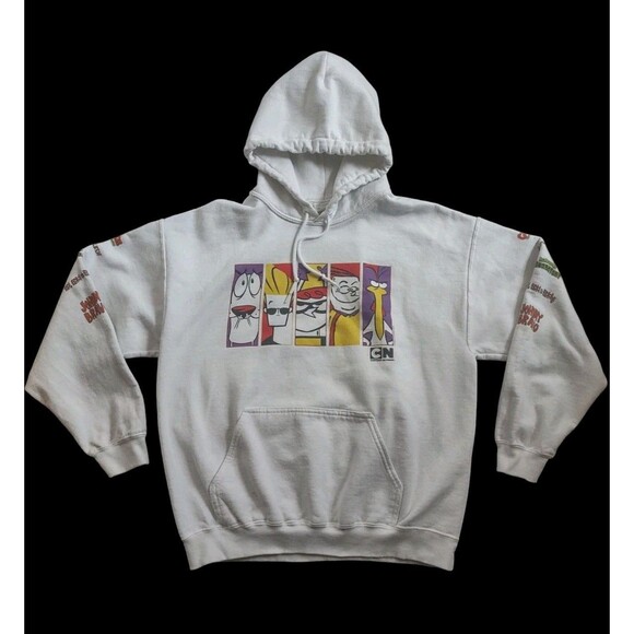 CARTOON NETWORK Pullover Hoodie Sweatshirt- Johnny Bravo, Dexter's Lab, etc. - Picture 1 of 9